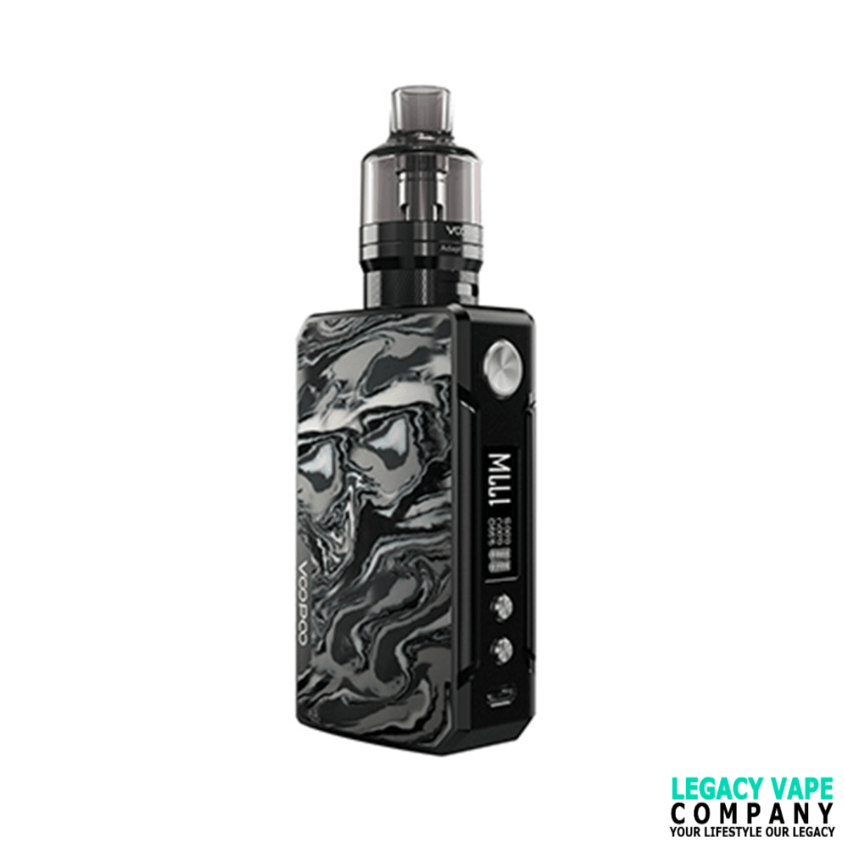 Voopoo Drag 2 Mod Kit With PnP Pod Tank Atomizer 4.5ml (Refresh Edition) Black and white