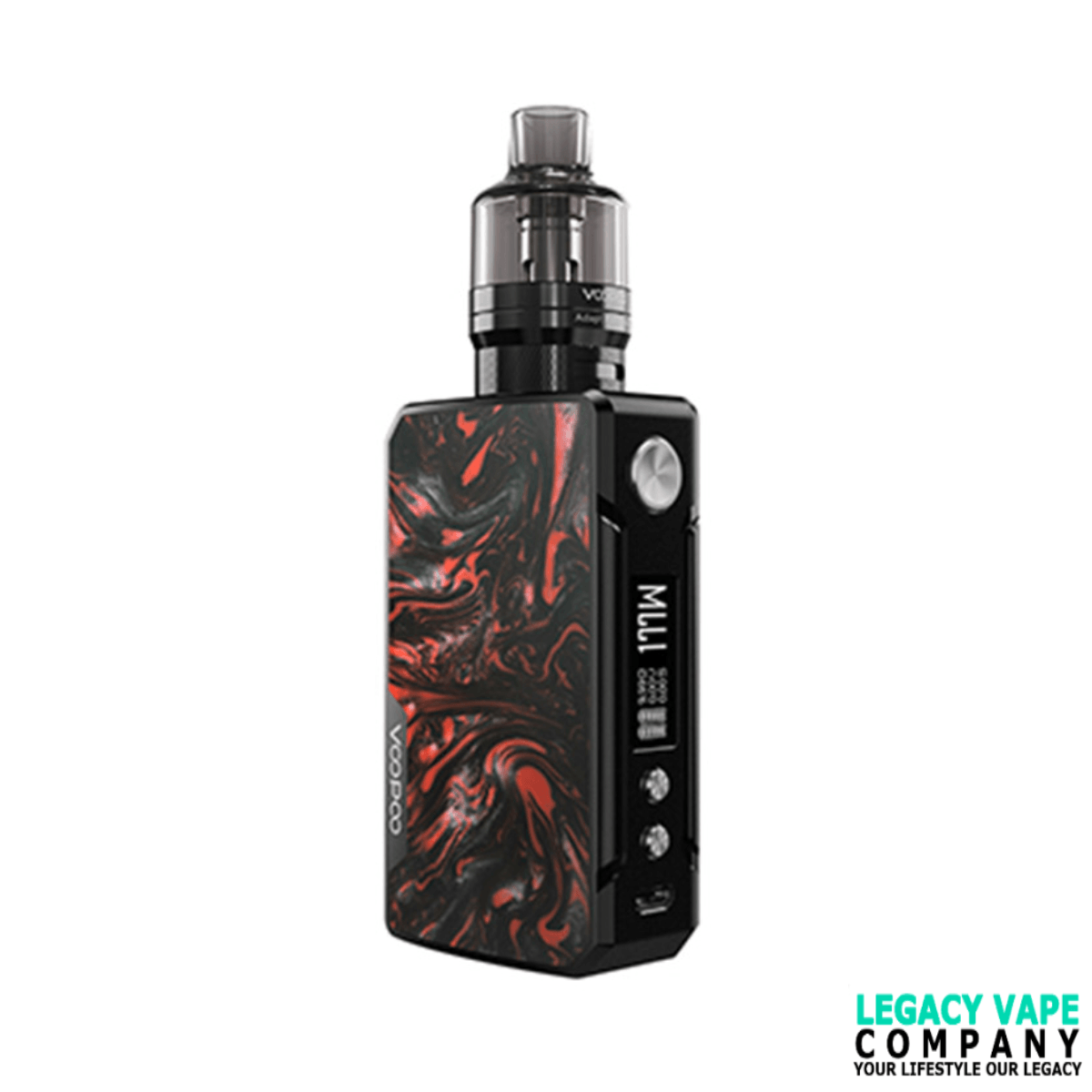 Voopoo Drag 2 Mod Kit With PnP Pod Tank Atomizer 4.5ml (Refresh Edition) Black and red