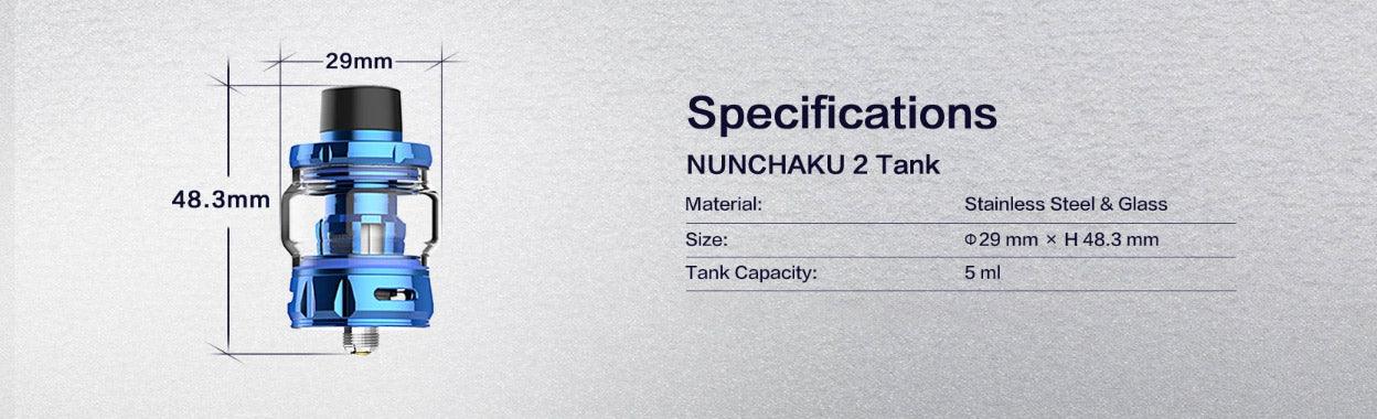 Uwell Nunchaku 2 Tank Atomizer 5ml Health Cabin