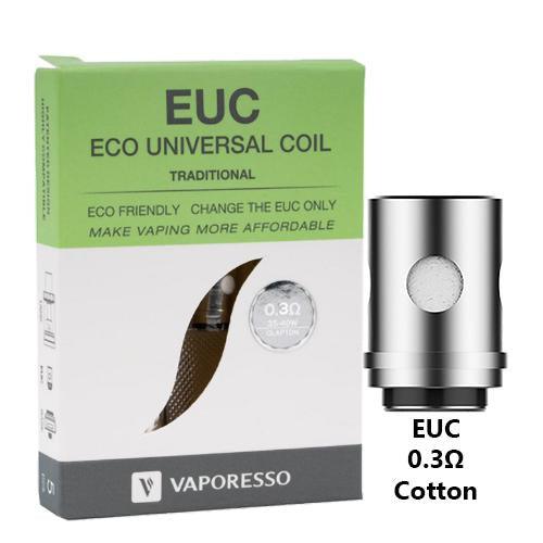 Vaporesso EUC Core Coils (0.3ohm) for Vaporesso Veco Tank & Veco Plus Tank & Tarot Nano Kit & Nebula Kit (5pcs/pack)